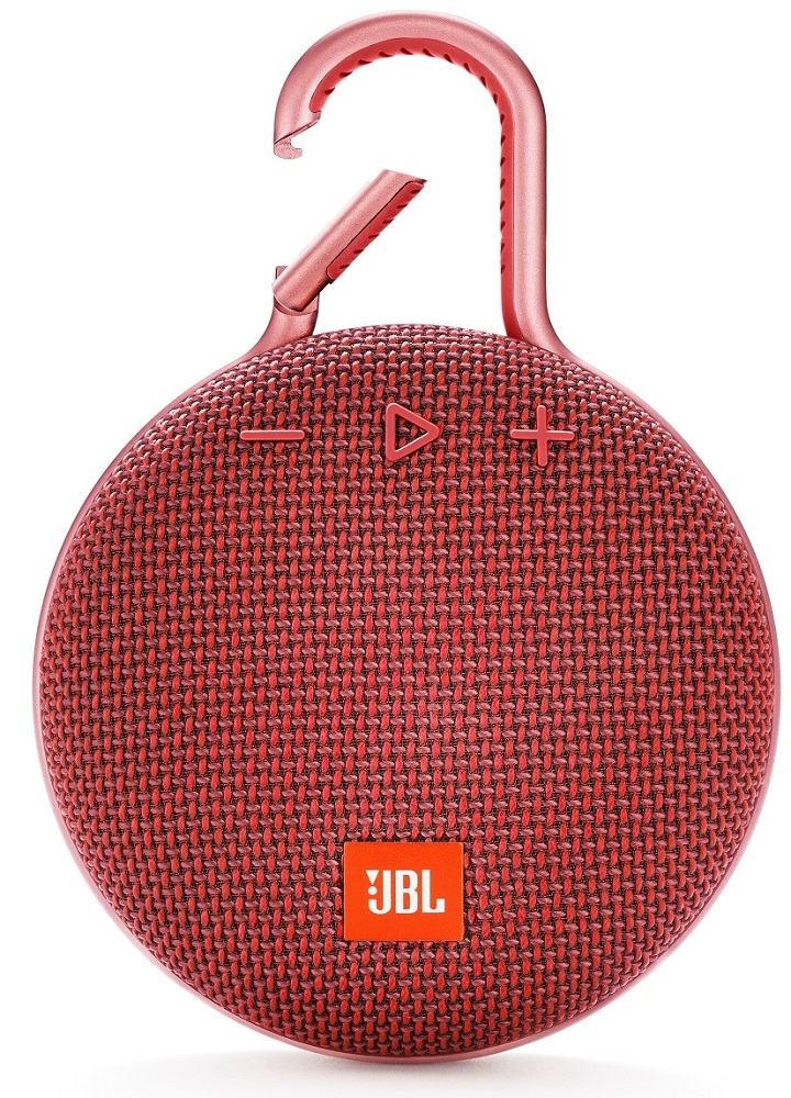 red jbl clip speaker