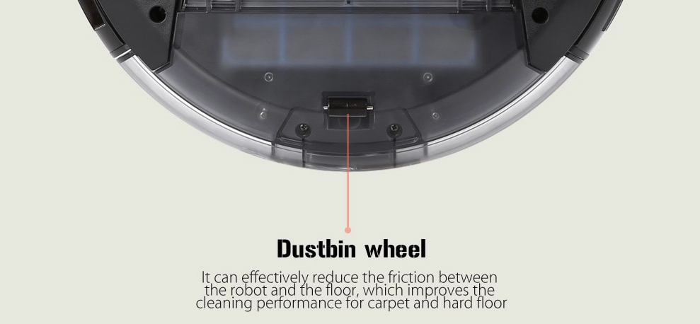 robot vacuum dustbin wheel