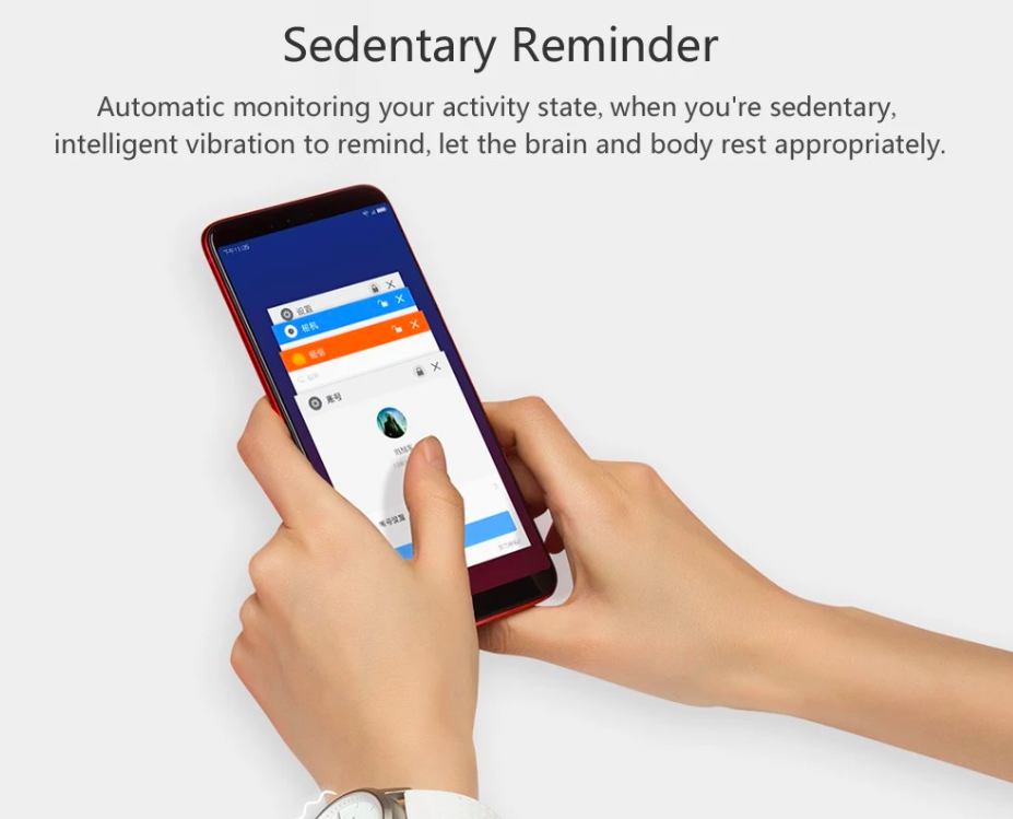 sedentary reminder phone