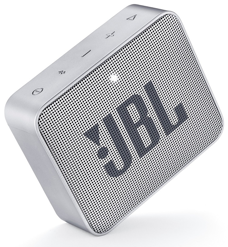 silver jbl portable speaker