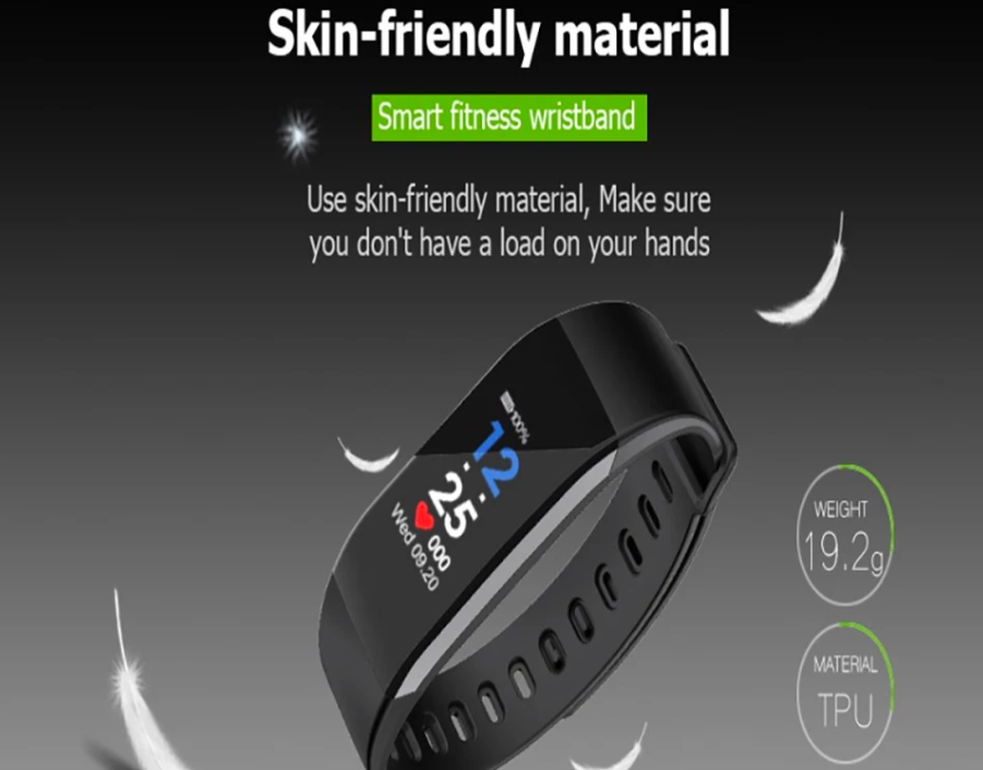 skin friendly fitness wristband