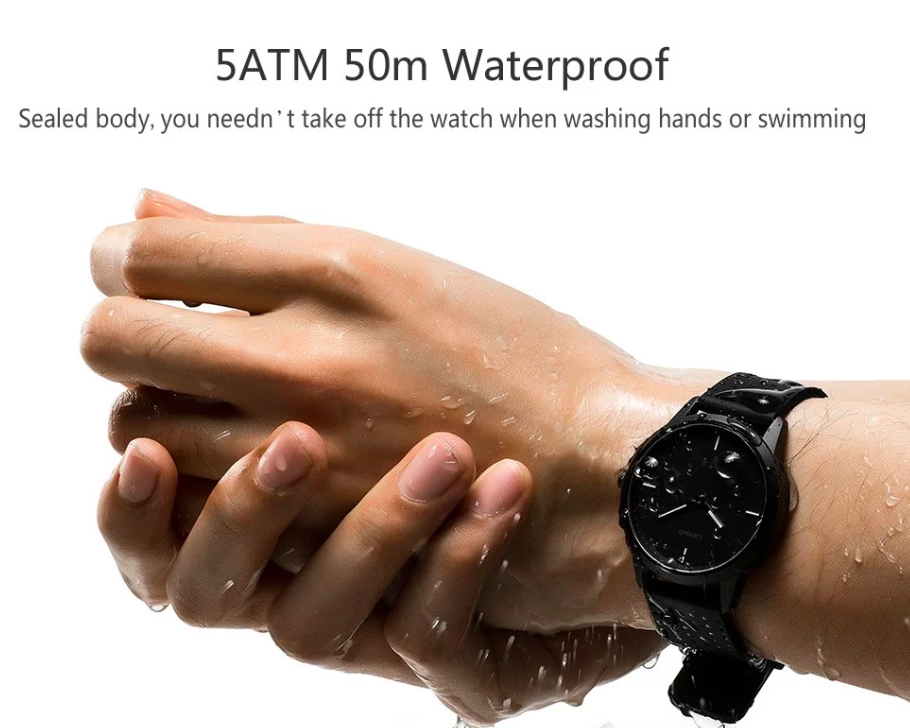 waterproof smartwatch hands