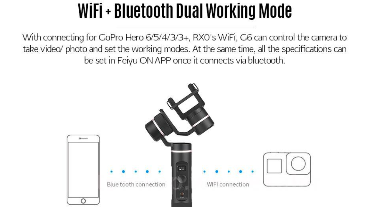 wifi bluetooth gimbal connection