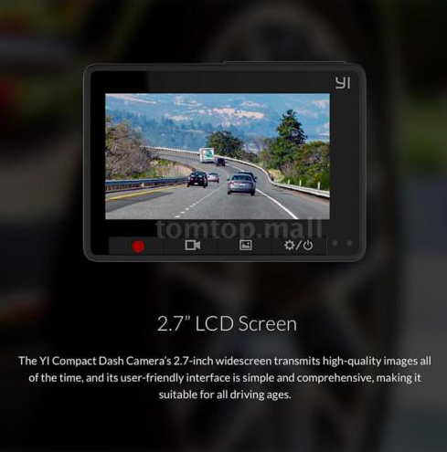 yi dash camera lcd screen