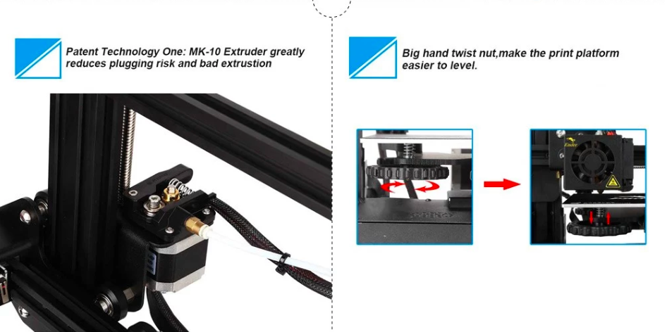 3d printer extruder detail