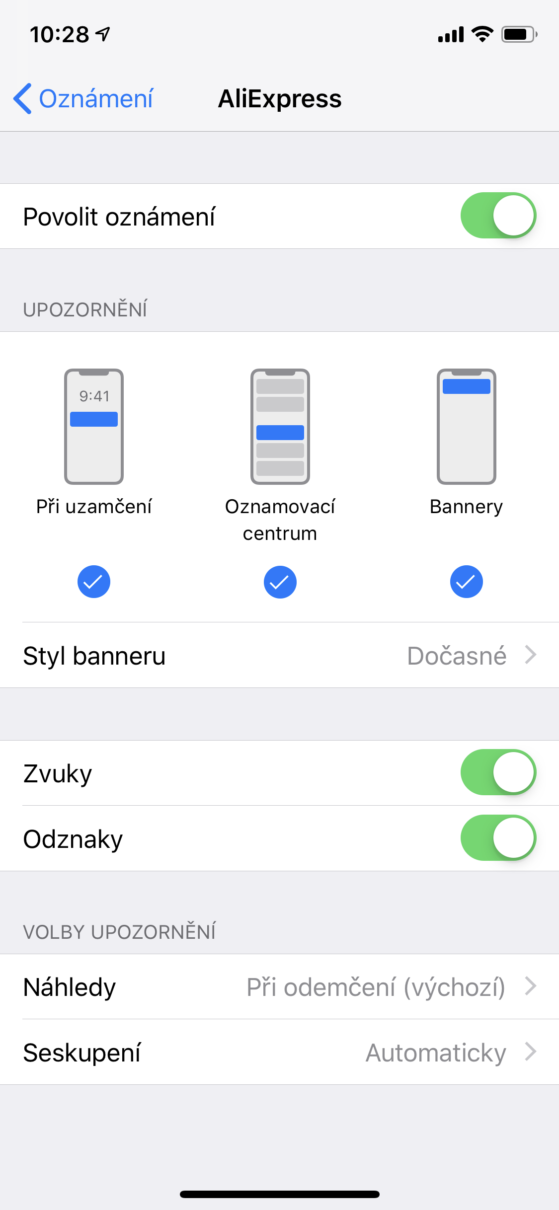 aliexpress notifications disabled