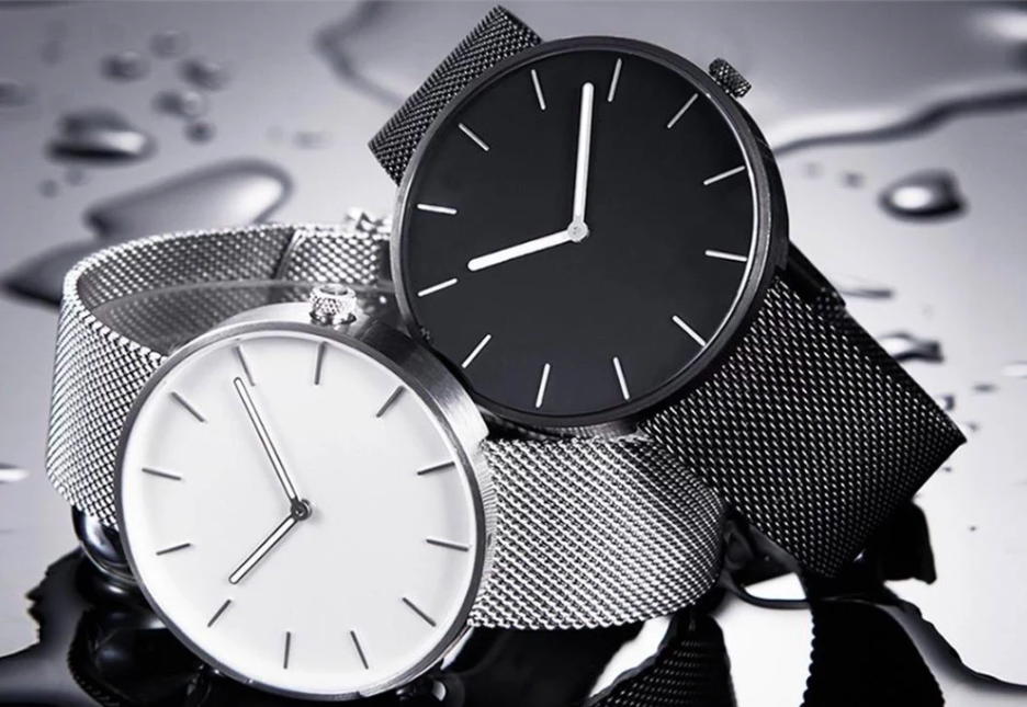 black and white watches