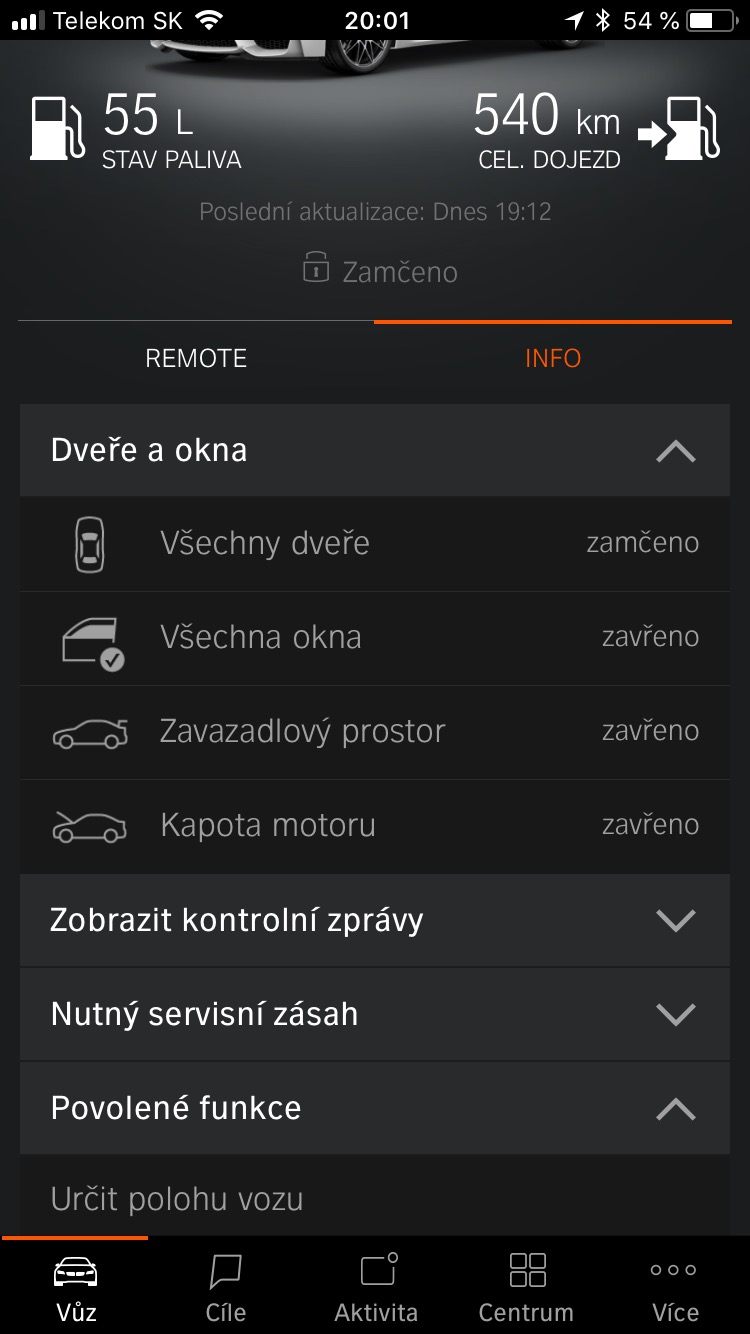 car doors windows status app