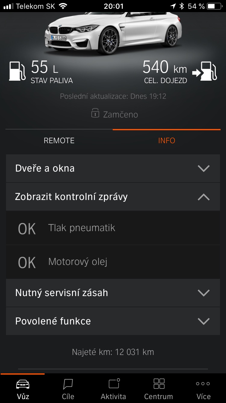 car status info app