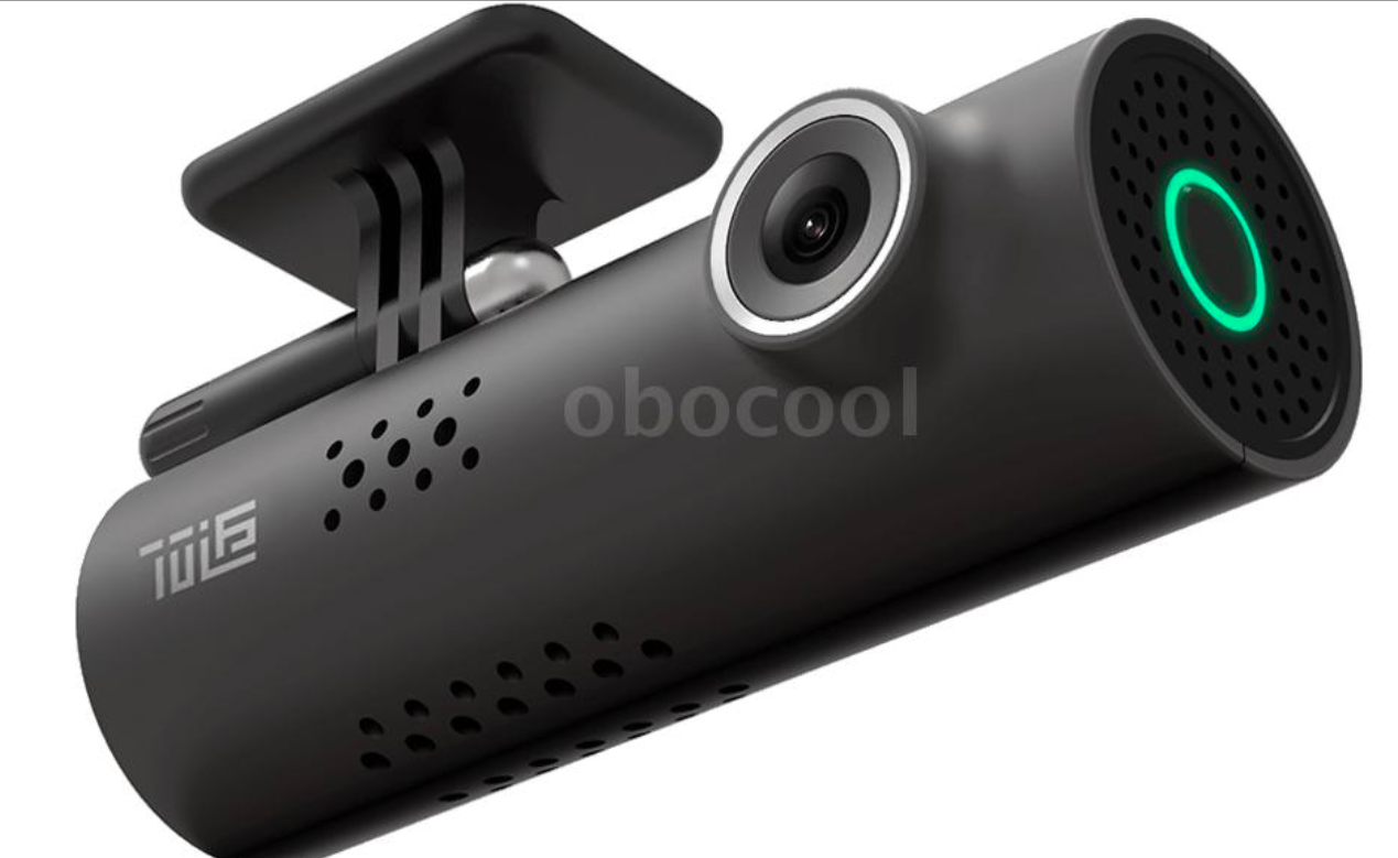 dashcam with green light