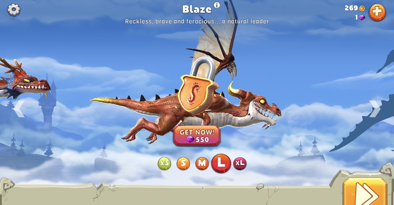 dragon character selection