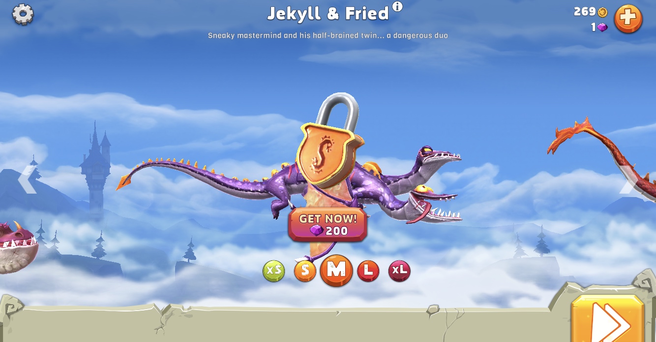 dragon unlock screen