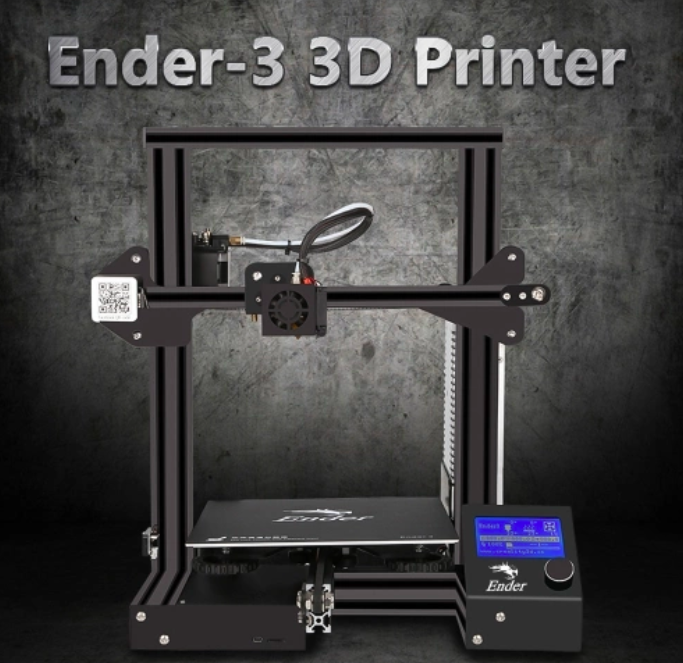 ender 3d printer front view