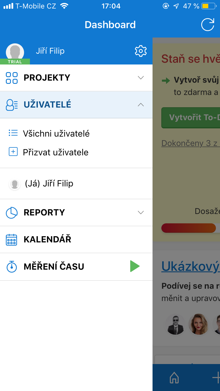 freelo dashboard users