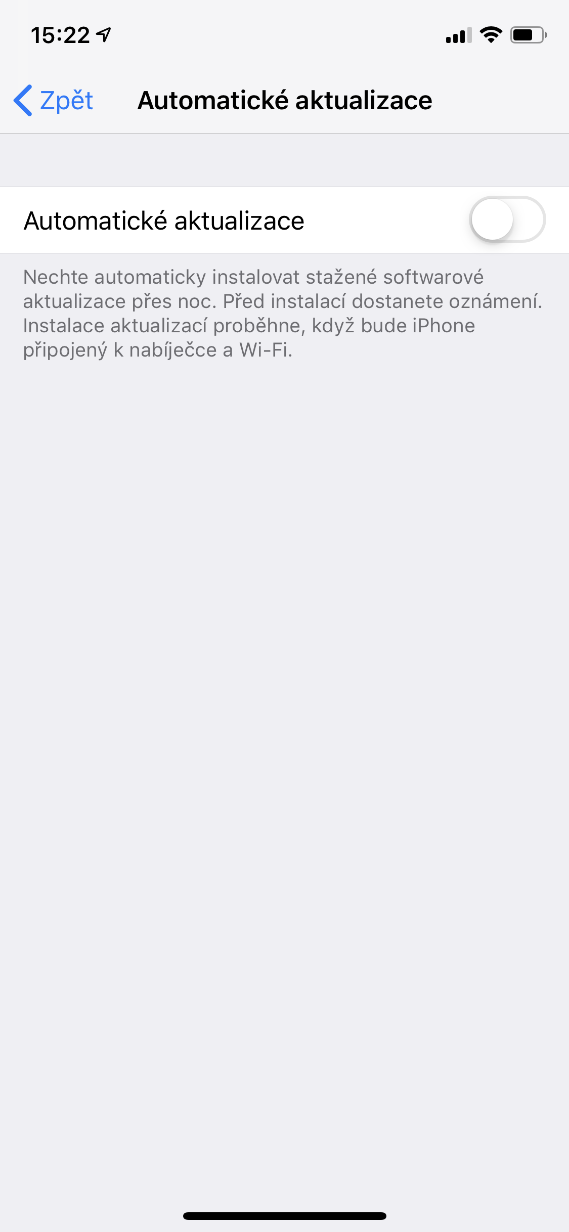 iphone automatic updates settings
