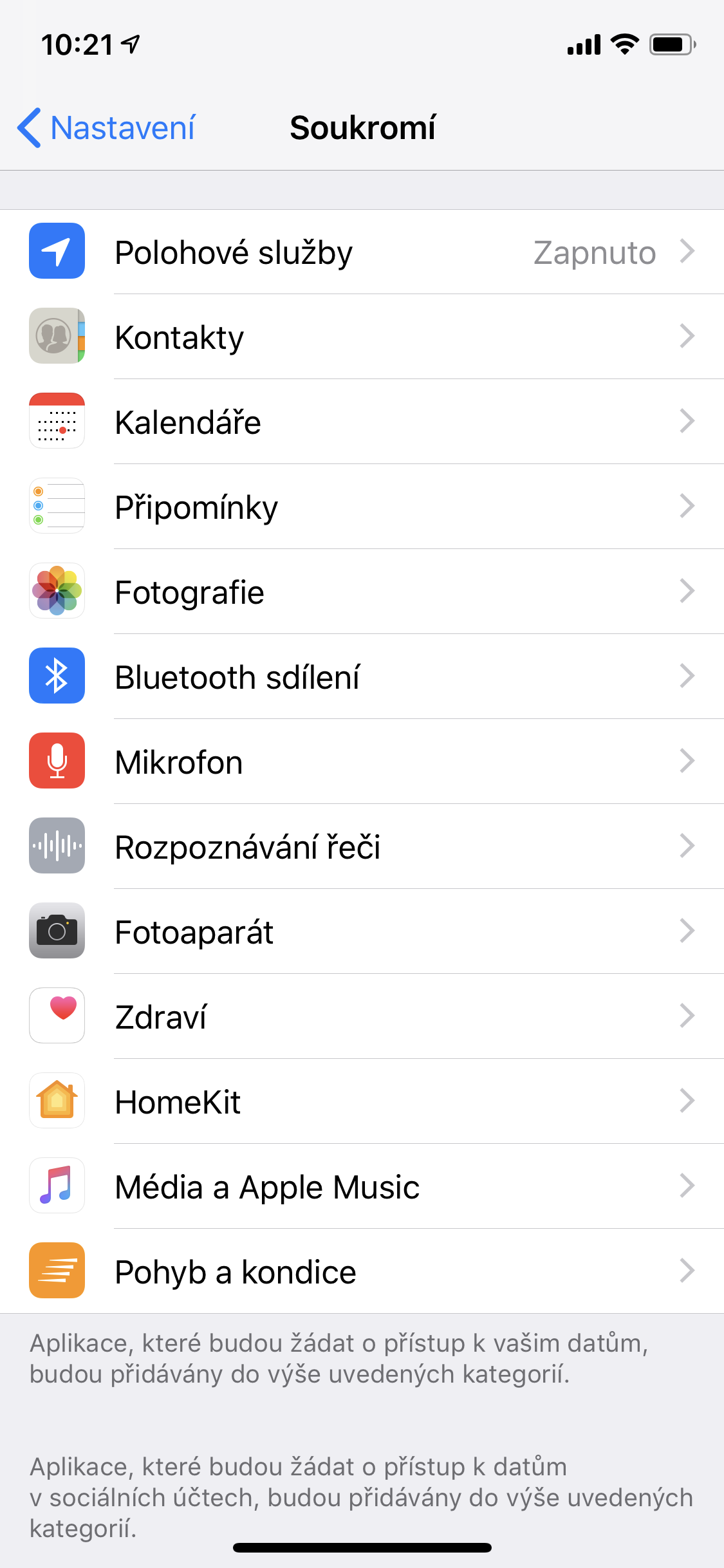 iphone privacy settings