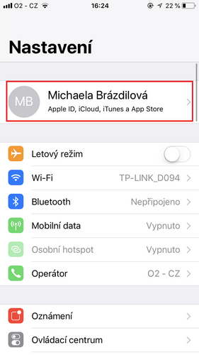 iphone settings screen