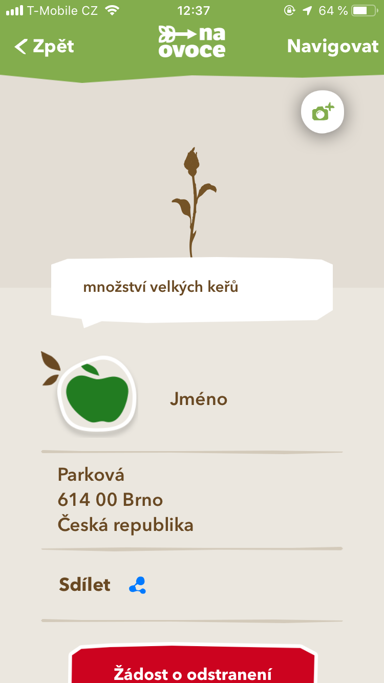 location description na ovoce