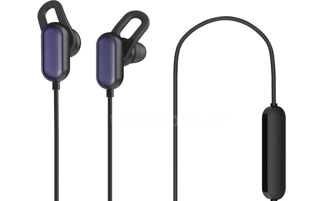 mi earbuds black with cable