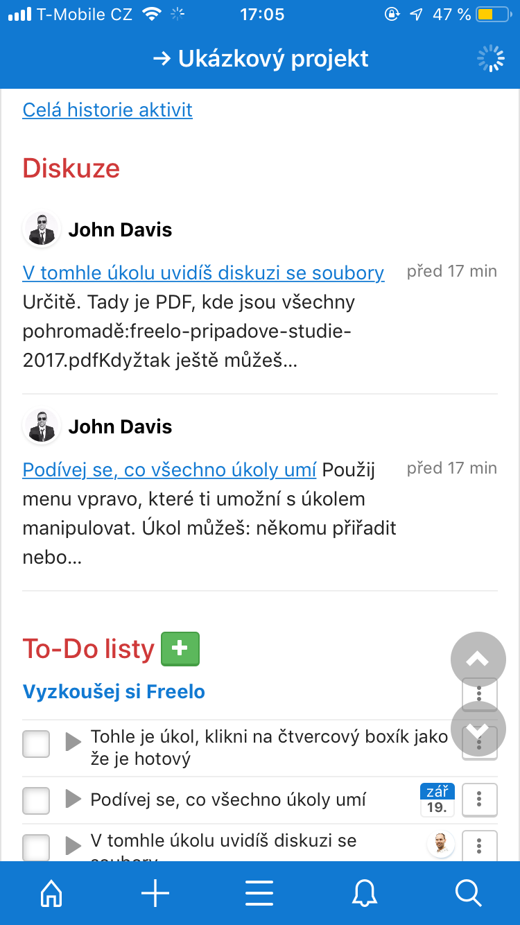 project discussion board