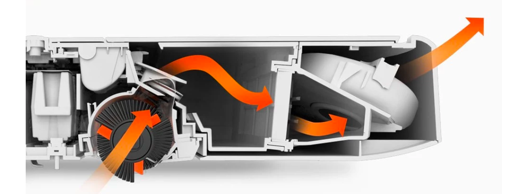 robot vacuum internal view