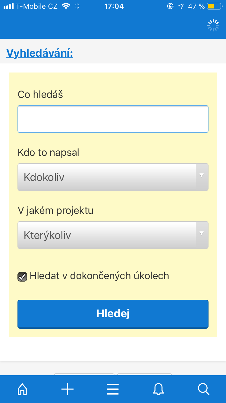 search filter interface
