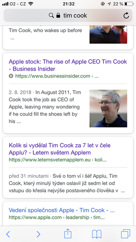 search results tim cook