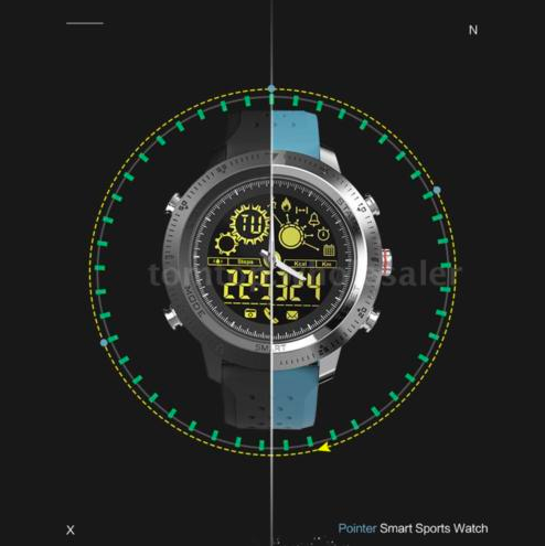 smart sports watch side view