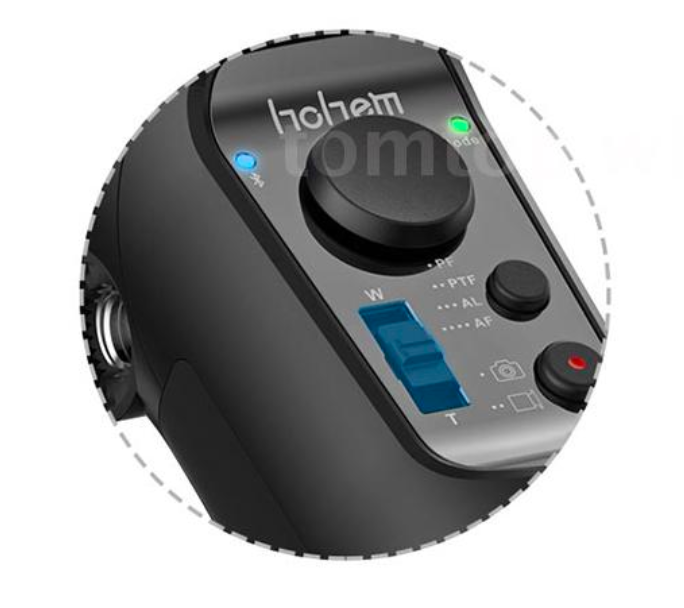 smartphone gimbal control closeup