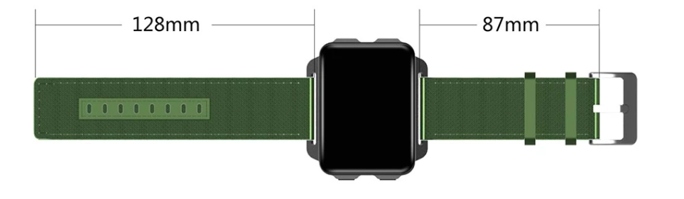 smartwatch strap dimensions