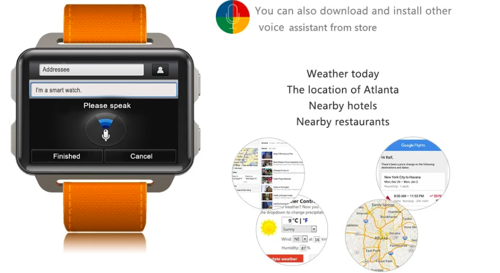 smartwatch voice assistant features
