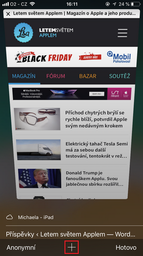 website mobile view dark