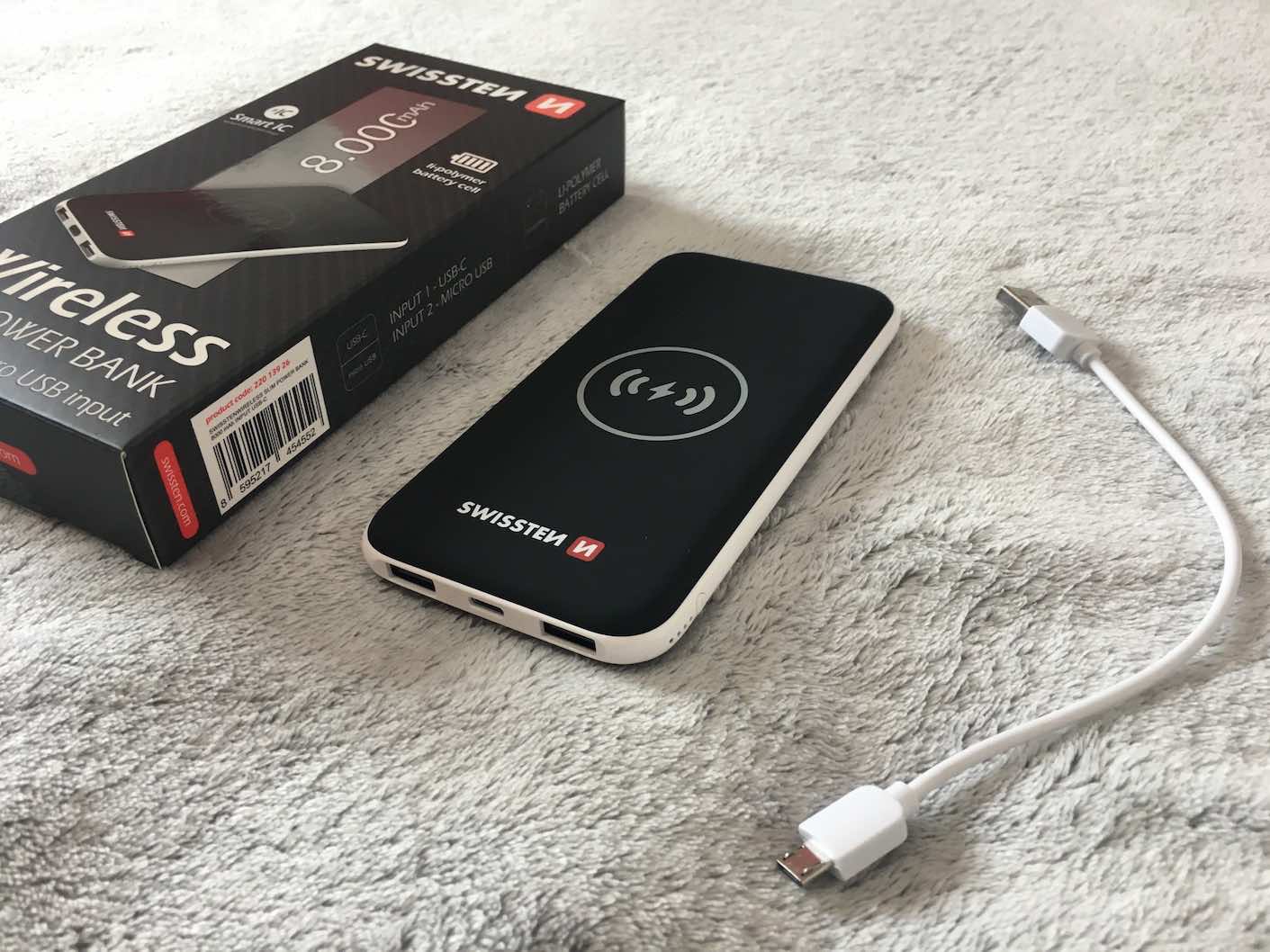 wireless power bank and usb cable