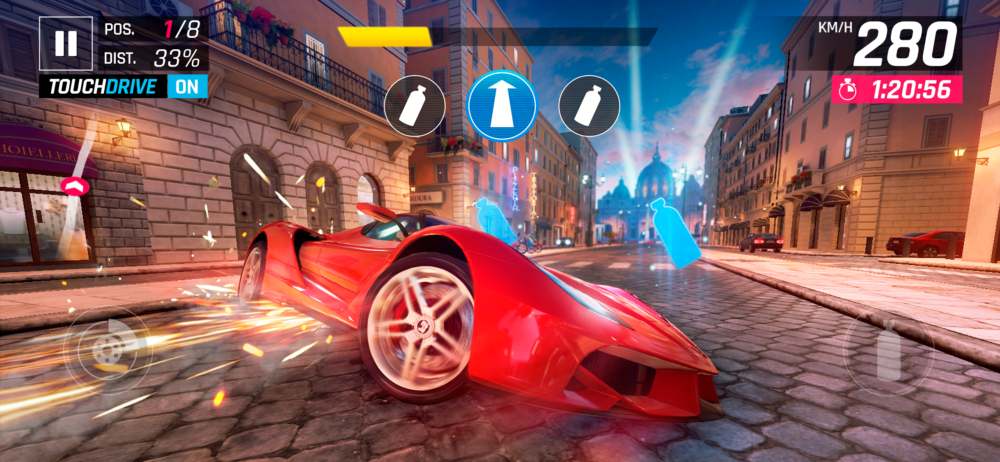 asphalt 9 racing game scene
