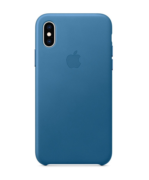 blue leather phone case