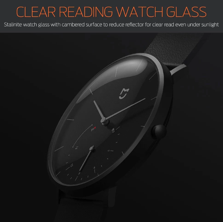 clear reading watch glass