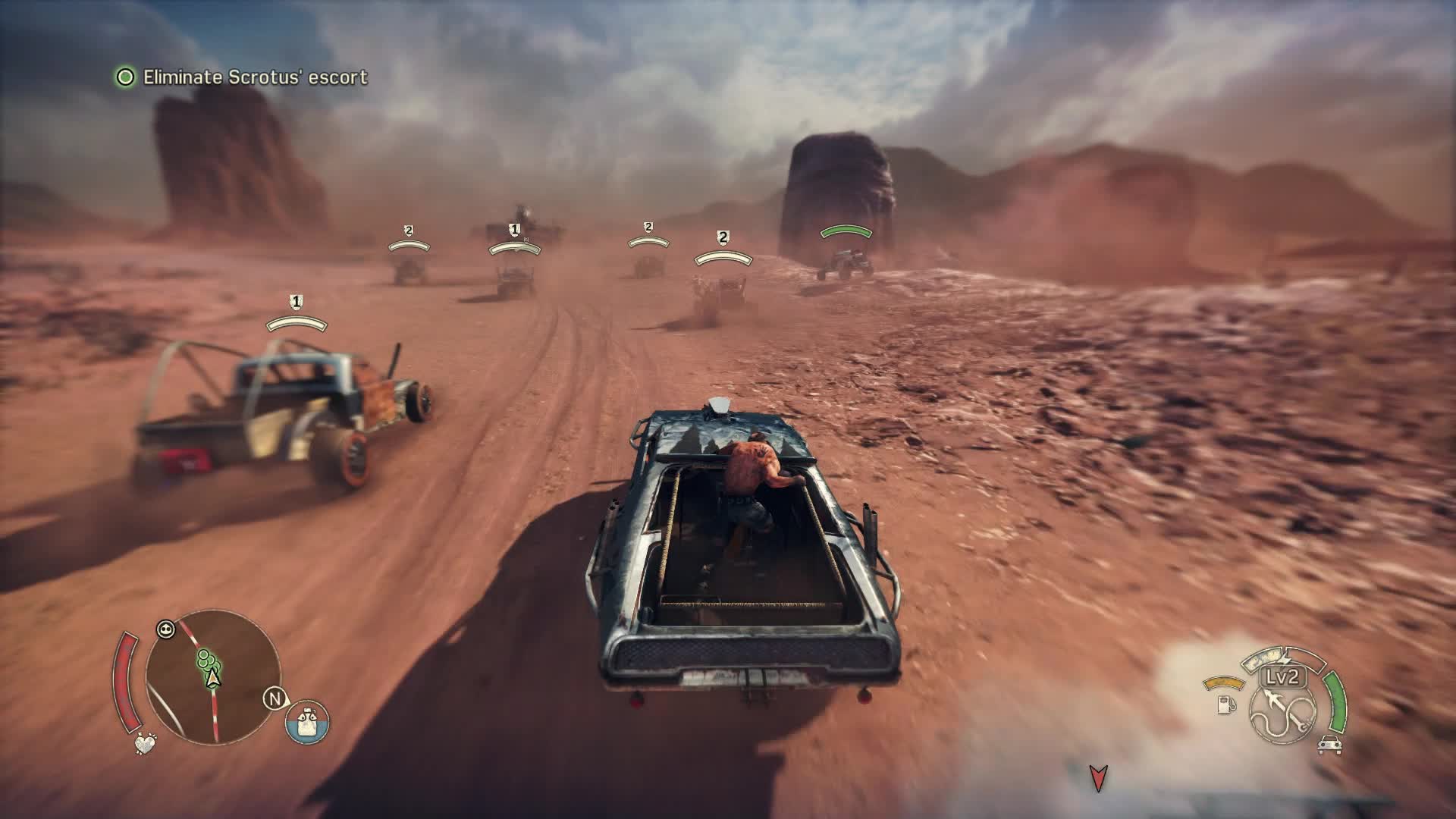 desert car chase game