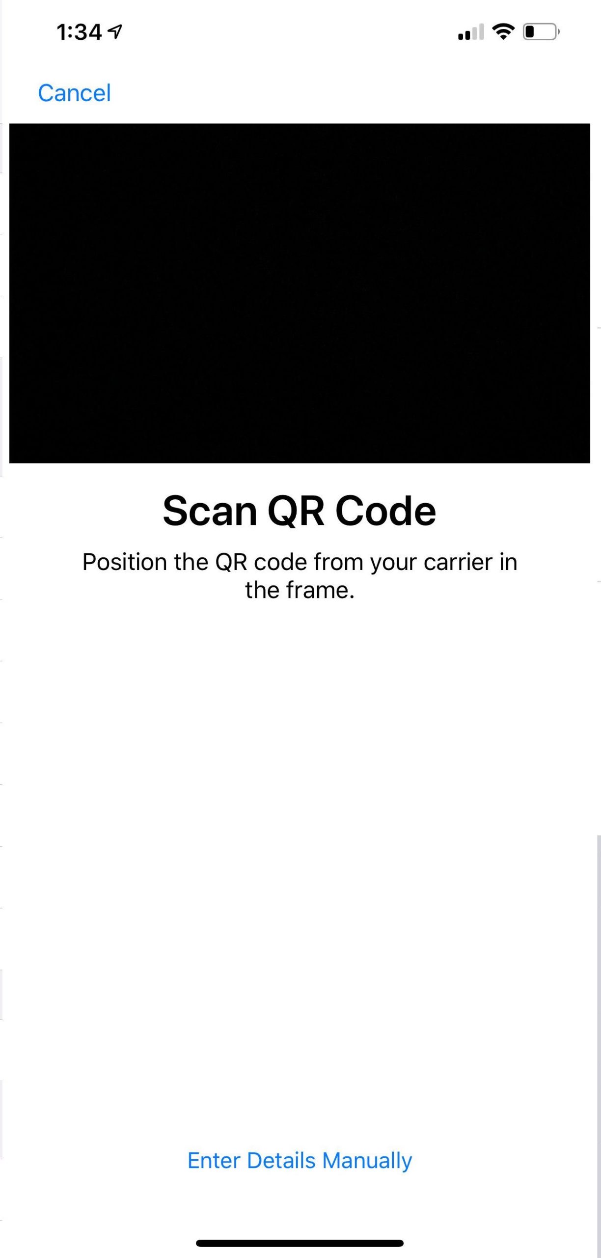 eSIM DSDS iPhone XS Qr Code 2