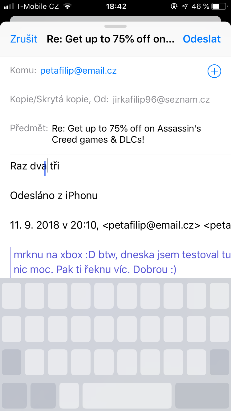 email composition screen