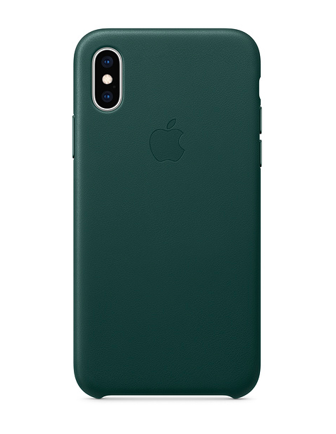 green leather phone case