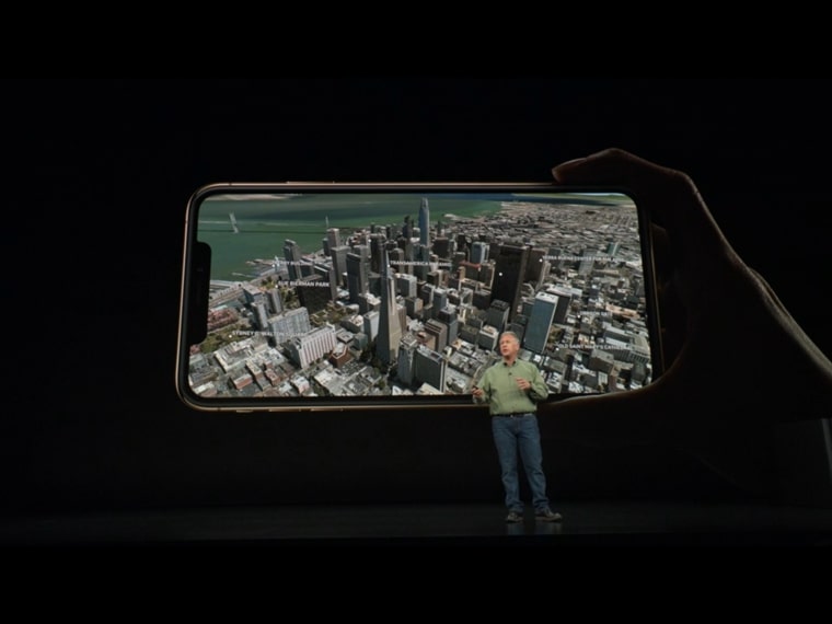 iphone cityscape display