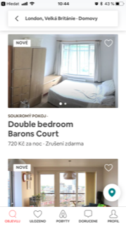 london bedroom listing