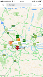 london map hotel ratings
