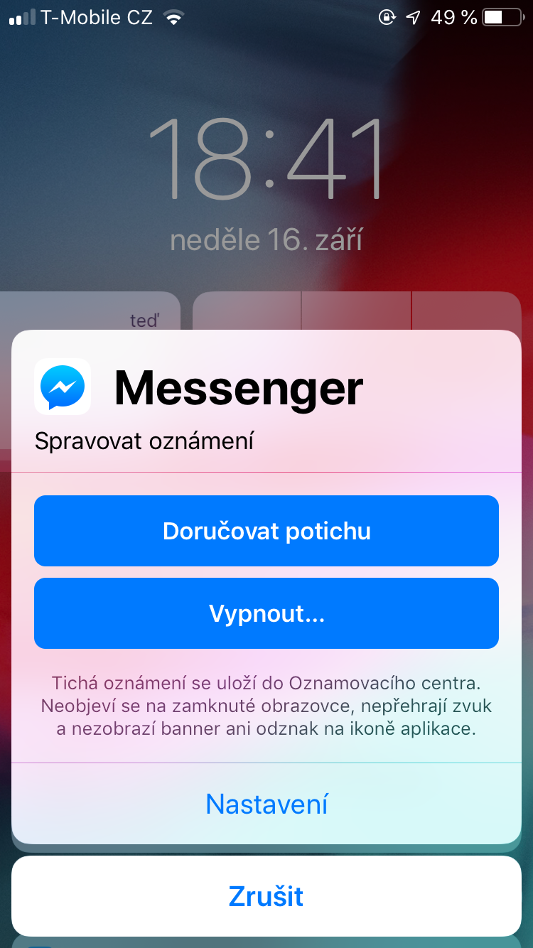 messenger notification settings