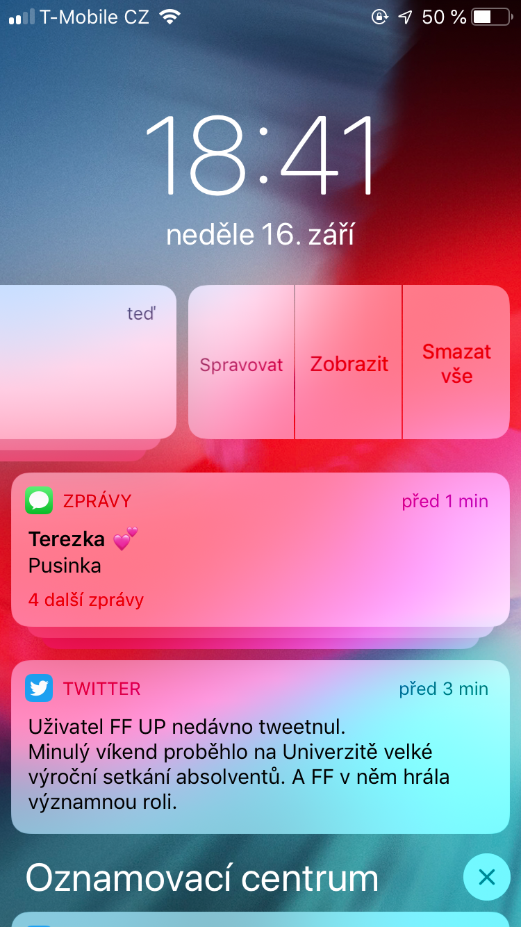notification center alerts