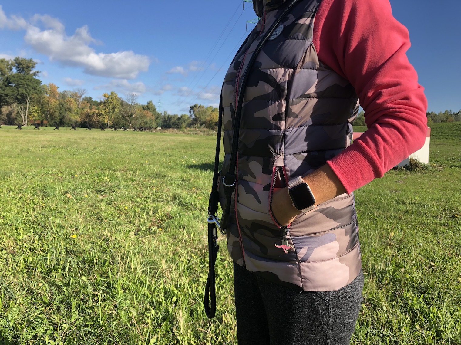 person in camouflage jacket