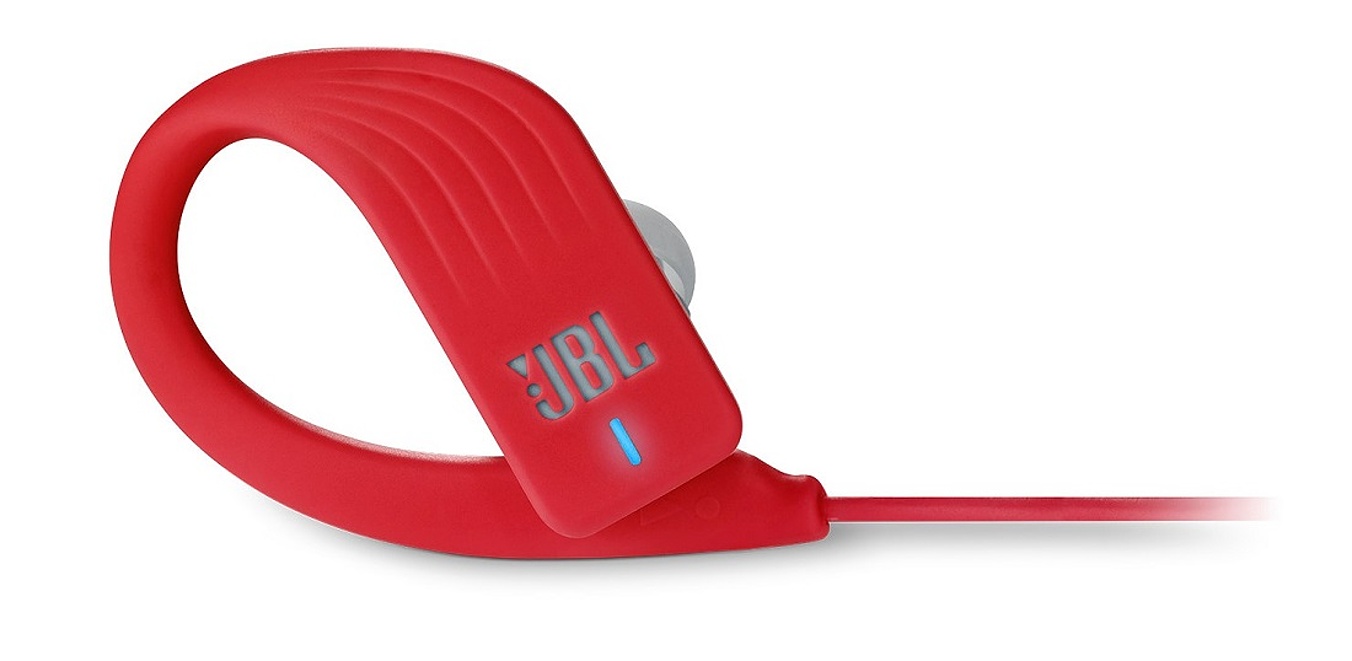 red jbl sport earbud