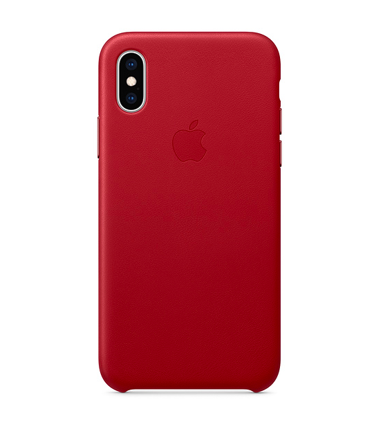 red leather iphone case