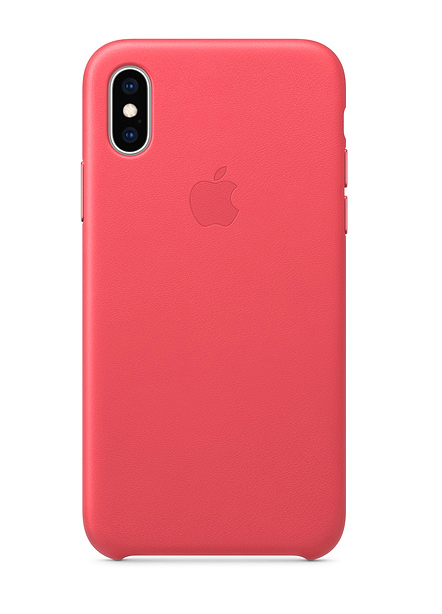 red leather phone case