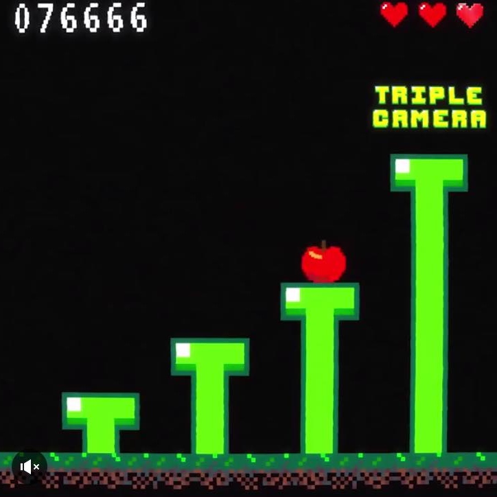 retro game triple camera